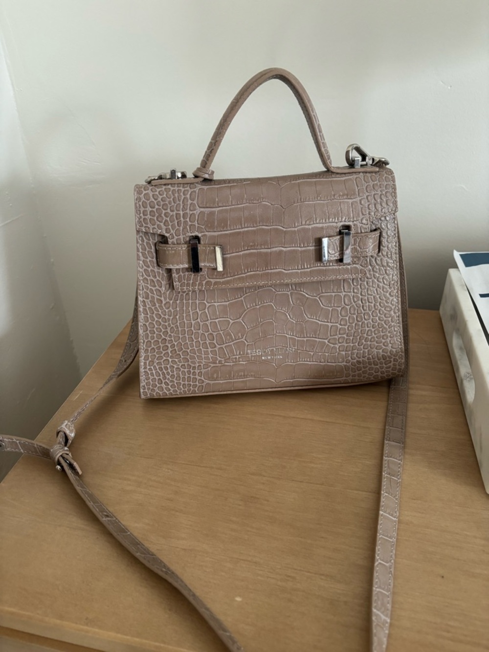 Teddy Blake Ava handbag Croc  Top-Handle Crossbody Bag